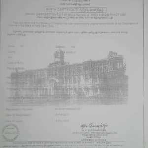 Birth certificate