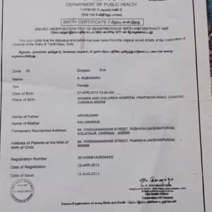 Birth certificate