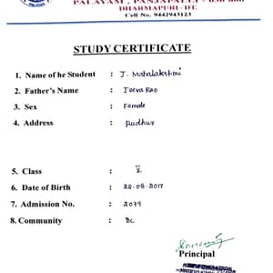 Bonafide certificate