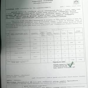 Income certificate