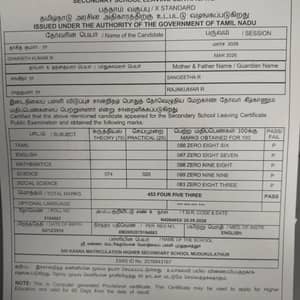 Marksheet