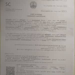 Special certificate