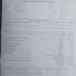 Hospital bill